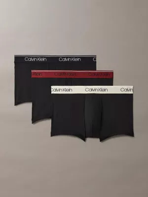 Pack 3 Bóxers Low Rise Trunk Micro Negro Calvin Klein