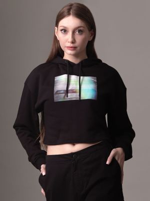 Polerón con Gorro Photo Graphic Negro Calvin Klein