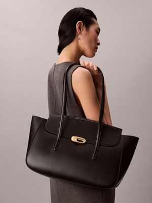 Imagen 2 del producto Cartera Tote Con Solapa Superior Negro Calvin Klein