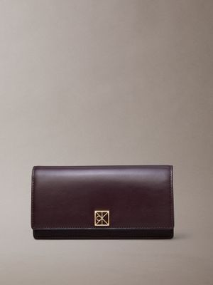 Imagen 1 del producto Billetera Plegada D Cuero Monograma Marrón Calvin Klein