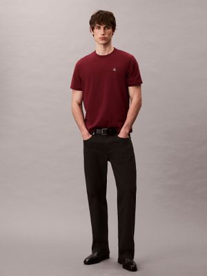 Imagen 2 del producto Polera Regular de Monograma Bordado Burdeo Calvin Klein