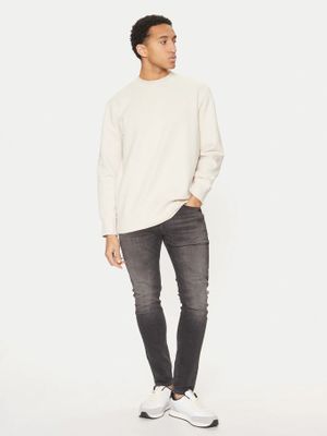 Imagen 2 del producto Polerón cuello tejido interlock Beige Calvin Klein