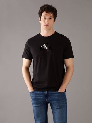 Polera Graphic Box Shine Negro Calvin Klein