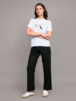 Imagen 2 del producto Polera classic con monograma Blanco Calvin Klein
