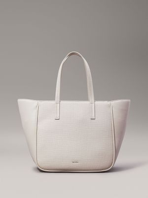 Cartera Shopper Ck Refine Beige Calvin Klein