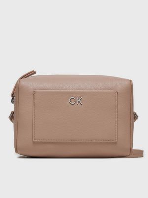 Bandolera Daily Monogram Beige Calvin Klein