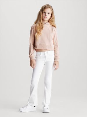 Imagen 2 del producto Polerón con Gorro Niña Off Placed Rosado Calvin Klein