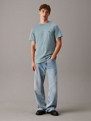 Imagen 2 del producto Polera regular de punto pesado Verde Calvin Klein