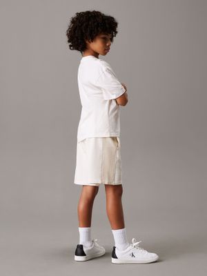 Imagen 2 del producto Short Niño Color Block Relaxed Beige Calvin Klein