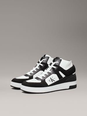 Zapatillas de Cuero Basket Cup Negro Calvin Klein