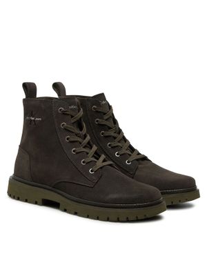 Botas Mid Laceup Iconic Café Calvin Klein