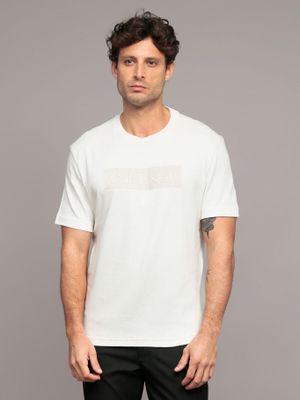 Imagen 1 del producto Polera con Bordado Texturizado Blanco Calvin Klein