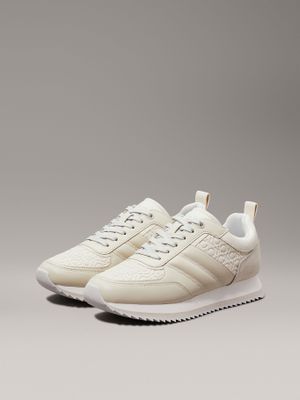 Zapatillas Runner Saff Mono Beige Calvin Klein
