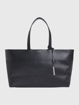 Cartera Shopper Mixmedia Negro Calvin Klein