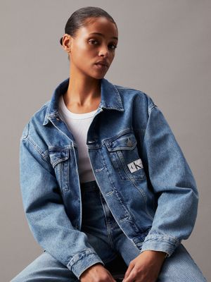 Chaqueta Boxy Denim Azul Calvin Klein