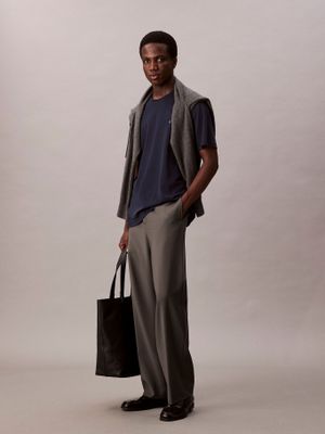 Imagen 2 del producto Polera de Logo Bordado Supima Azul Calvin Klein