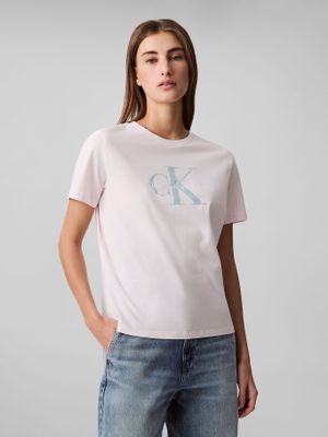 Polera Clásica con Logo Blanco Calvin Klein