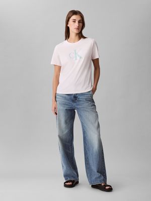 Imagen 2 del producto Polera Clásica con Logo Blanco Calvin Klein