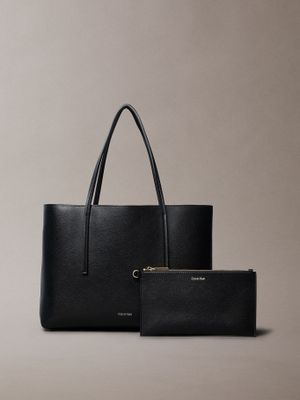 Imagen 1 del producto Cartera Tote Foil Logo Negro Calvin Klein