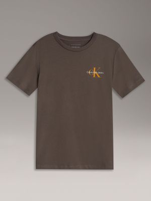 Polera Niño Chest Monologo Café Calvin Klein