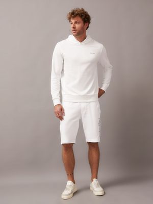 Imagen 2 del producto Polerón con Gorro Angled Back Logo Blanco Calvin Klein