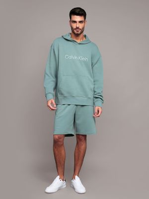 Imagen 2 del producto Polerón con gorro con logo estándar Verde Calvin Klein