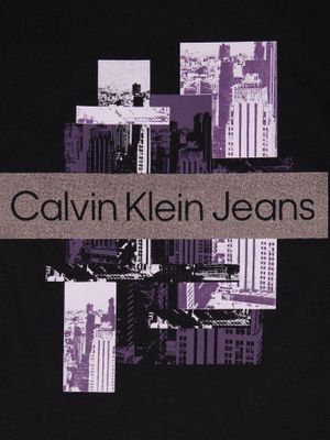 Imagen 2 del producto Polera Niña City Collage Negro Calvin Klein
