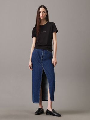 Imagen 2 del producto Polera Monologo Slim Negro Calvin Klein