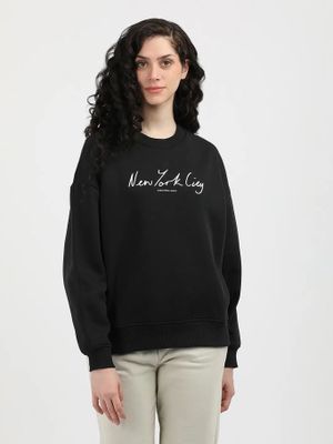 Polerón Nyc Relaxed Negro Calvin Klein