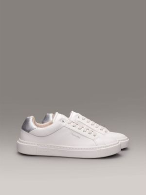 Zapatillas de cuero Blanco Calvin Klein