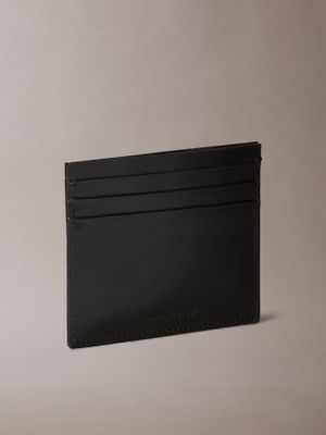 Imagen 2 del producto Tarjetero de Cuero con Placa Negro Calvin Klein