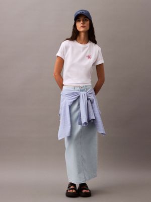 Imagen 2 del producto Polera Clásica con Logotipo Blanco Calvin Klein