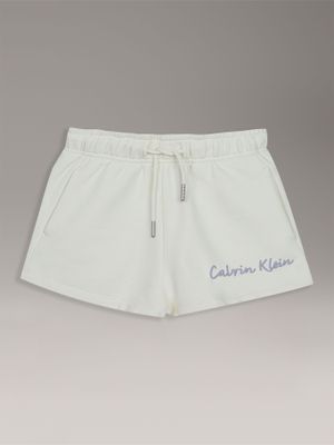 Imagen 1 del producto Short Niña Script Logo Blanco Calvin Klein