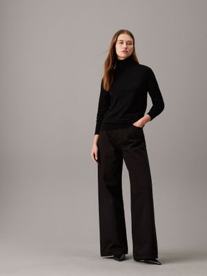 Imagen 2 del producto Sweater Merino Wool Roll Neck Negro Calvin Klein
