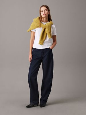 Imagen 2 del producto Polera slim con logo Blanco Calvin Klein