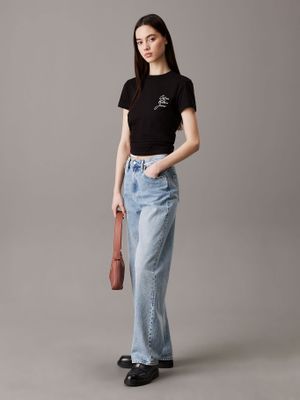 Imagen 2 del producto Polera slim y logo Negro Calvin Klein