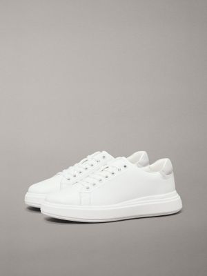 Zapatillas Cuero Cupsole Lace 03A  Blanco Calvin Klein