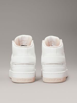 Imagen 2 del producto Zapatillas altas de cuero sintético Blanco Calvin Klein