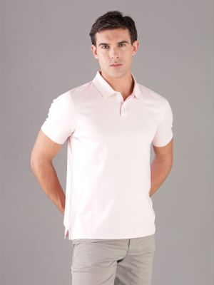 Polo Solid - Liquid Rosado Calvin Klein