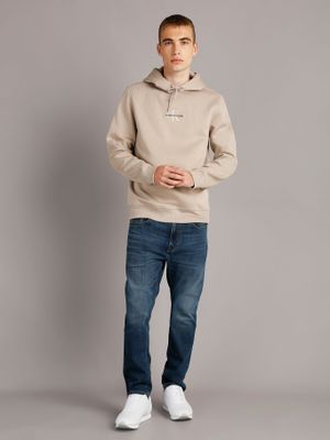 Imagen 2 del producto Polerón con Gorro Monologo Beige Calvin Klein