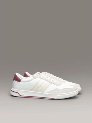 Zapatillas Low Top Lace Up Mix Blanco Calvin Klein