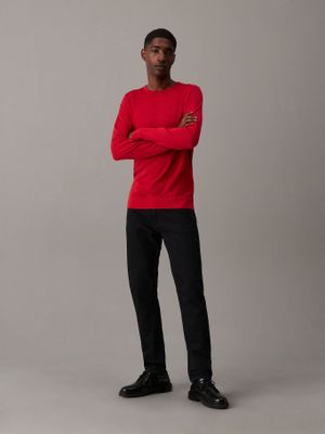 Imagen 2 del producto Sweater Merino Rws Crew Neck Sweater Rojo Calvin Klein