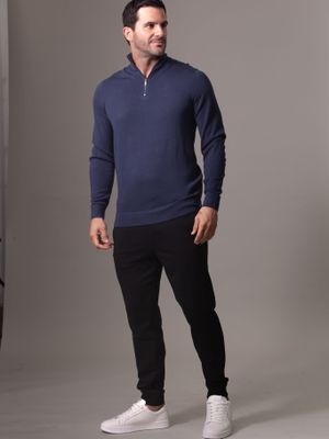 Imagen 2 del producto Sweater Merino Rws Quarter Zip Azul Calvin Klein