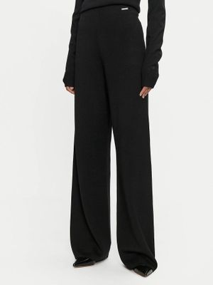 Pantalones Wool Blend Negro Calvin Klein