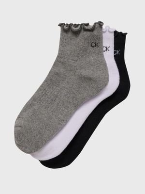 Pack 3 Calcetin Cushion Ruffl Multicolor Calvin Klein