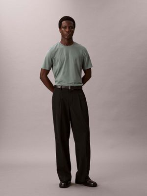 Imagen 2 del producto Polera de Algodón Supima Redondo Verde Calvin Klein