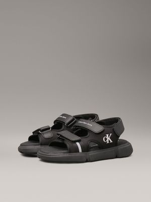 Sandalias Niño con Velcro Negro Calvin Klein
