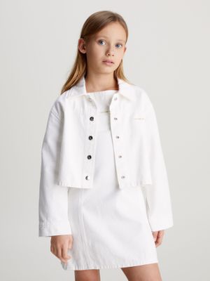 Chaqueta Niña White Button Blanco Calvin Klein