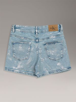 Imagen 2 del producto Short Niña Foil Printed Celeste Calvin Klein