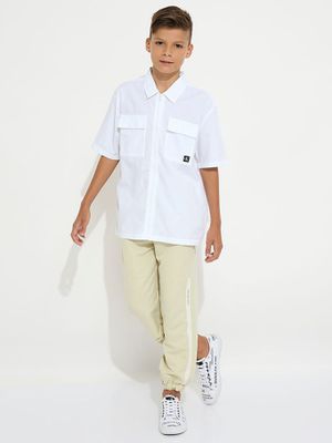 Imagen 2 del producto Camisa Niño Popeline Blanco Calvin Klein